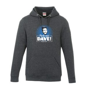 Hoodie Unisexe - Parle Moé Dave Podcast - Gris